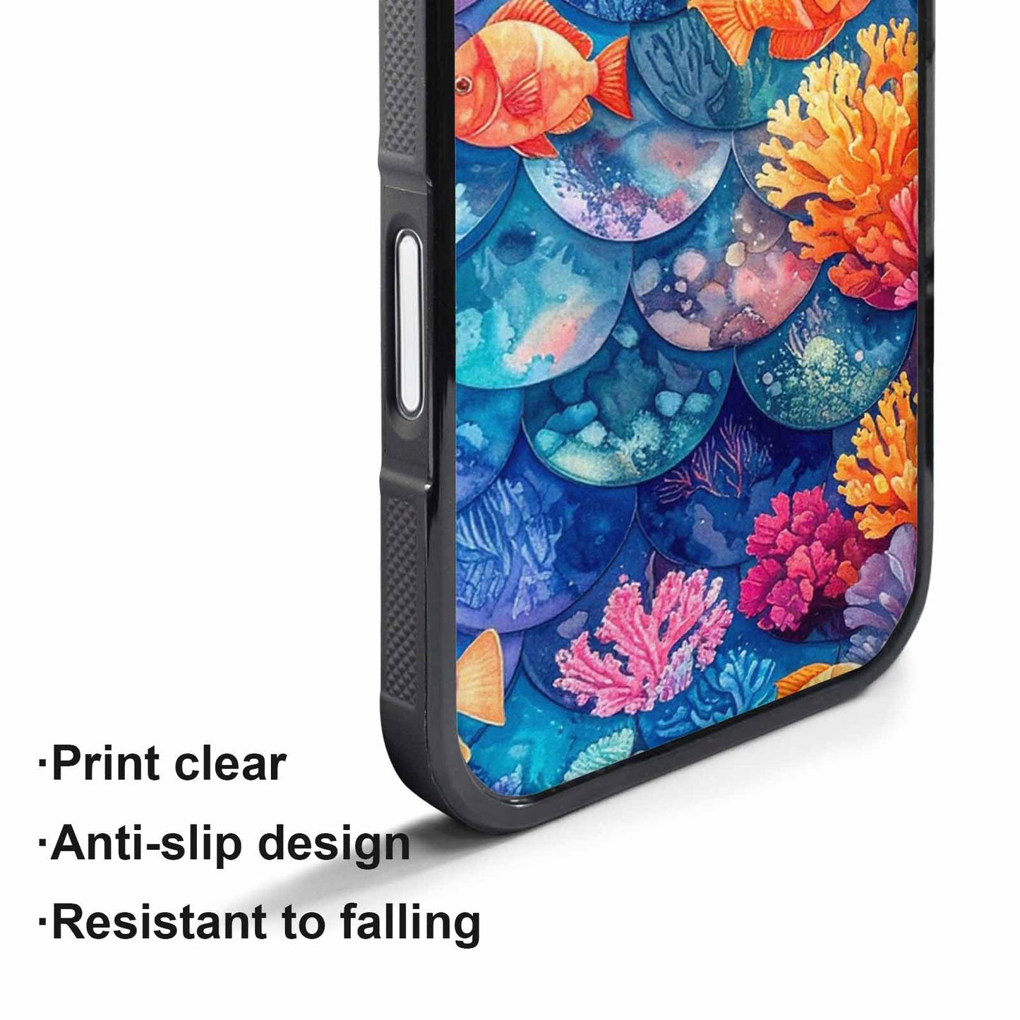 iPhone 17 Pro Case — Small Fish Scale And Coral Original, Custom Print Case Cover