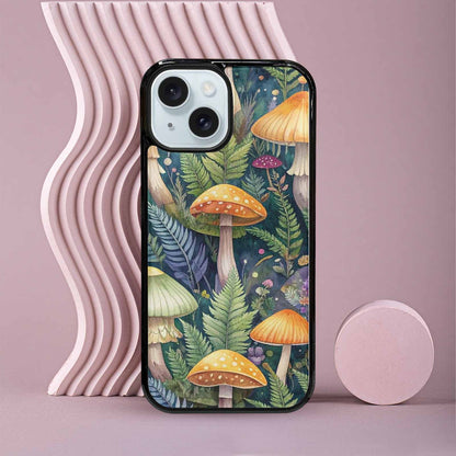 iPhone 15 Case — Mushrooms Botanicalmushrooms P, Custom Designed Case Cover
