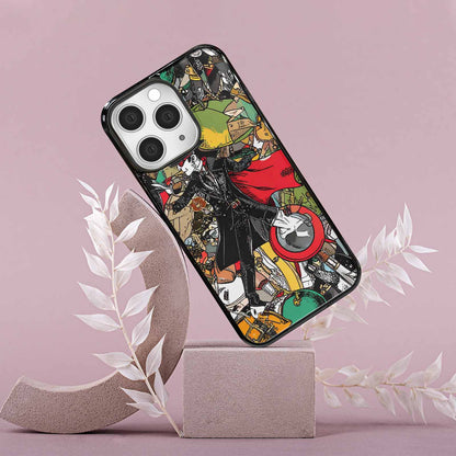 iPhone 15 Pro Max Case — Noir Spy Silhouette Pen Ink Noir, Custom Art Phone Cover