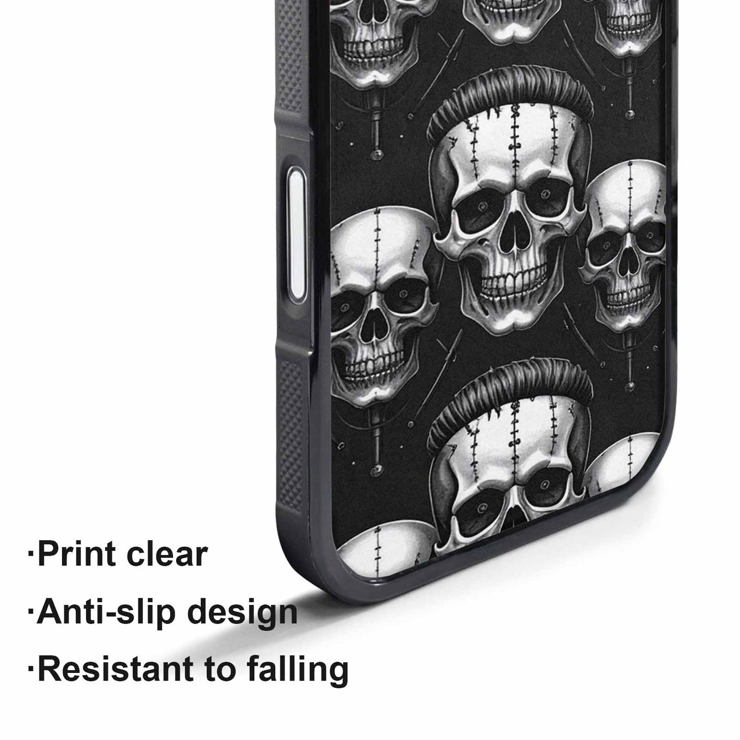 iPhone 17 Pro Max Case — Skull Dark Art Gothic Print Gothic, Custom Art Phone Cover