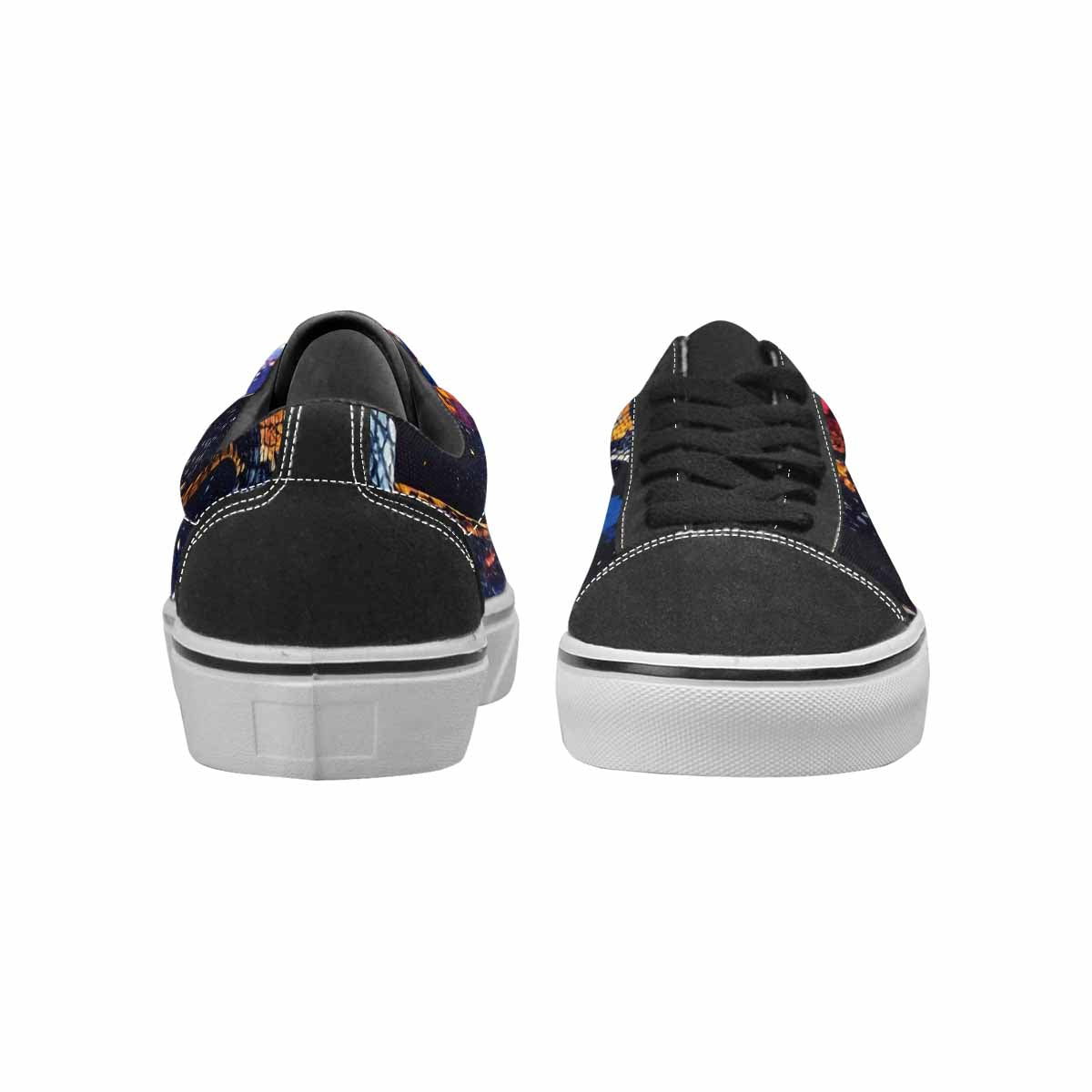 MEN'S Galaxy Snake Print Canvas Lace-Up Neon Fantasy Sneakers