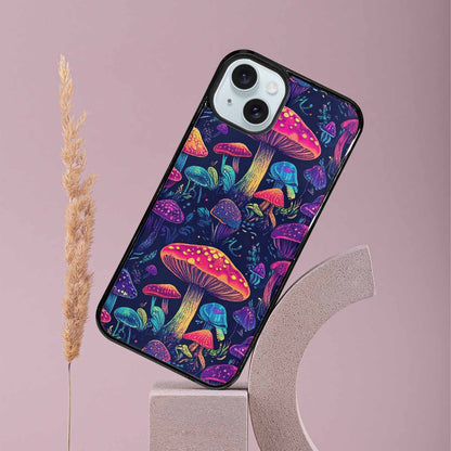 iPhone 15 Plus Case — Psychedelic Mushroom Custom Personalized Phone Cover, Custom Designed Case Cover