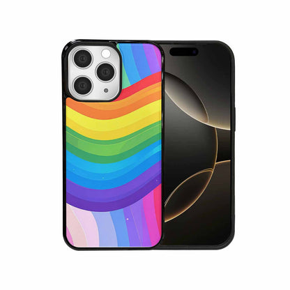 iPhone 15 Pro Max Case — Rainbow Pride, Custom Print Case Cover