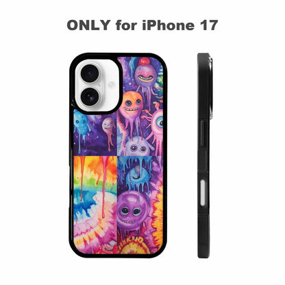 iPhone 17 Case — Aliens Tie Dyemelting Aliens Tie Dye, Custom Printed Phone Case