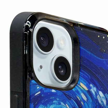 iPhone 15 Plus Case — Starry Night Van Gogh Paint Art, Personalized Phone Case