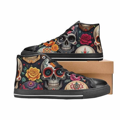 MEN'S Skull High Top Canvas Aesthetic Sneakers
