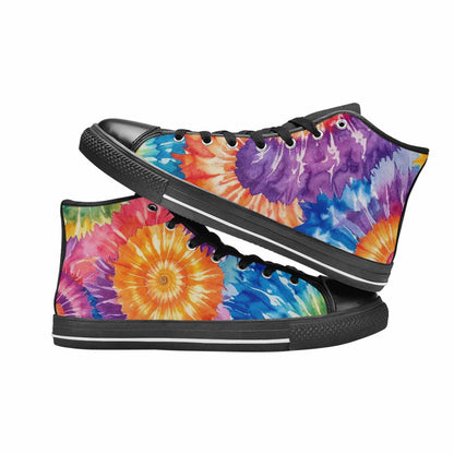MEN'S Tie Dye Swirl High Top Canvas Dreamcore Shoes
