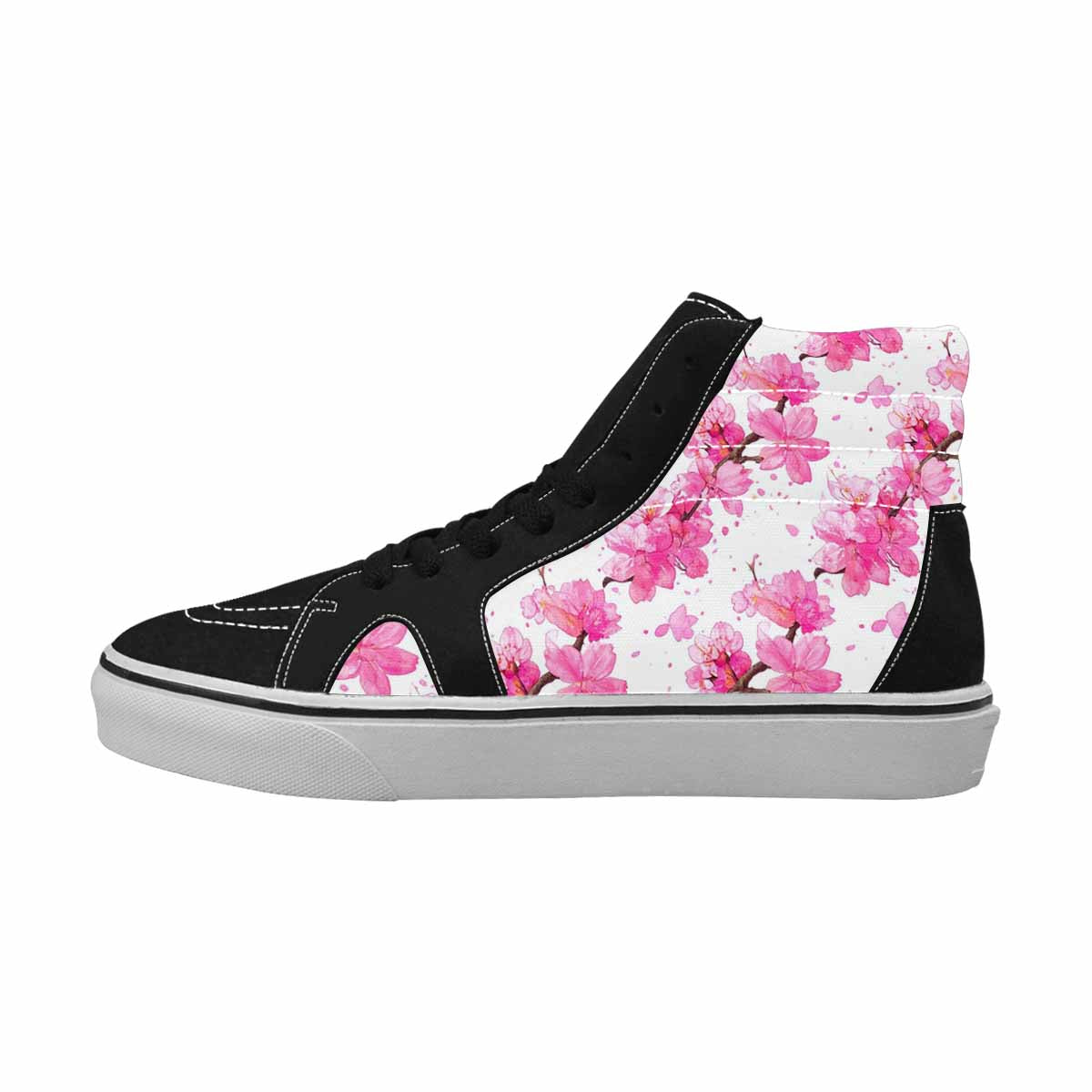 MEN'S Cherry Blossom Branch High Top Canvas Dark Academia Sneakers