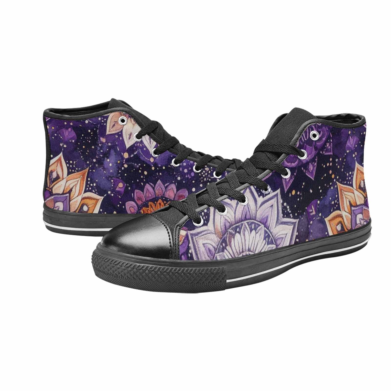 WOMEN'S Mandala High Top Canvas Cottagecore Custom Shoes