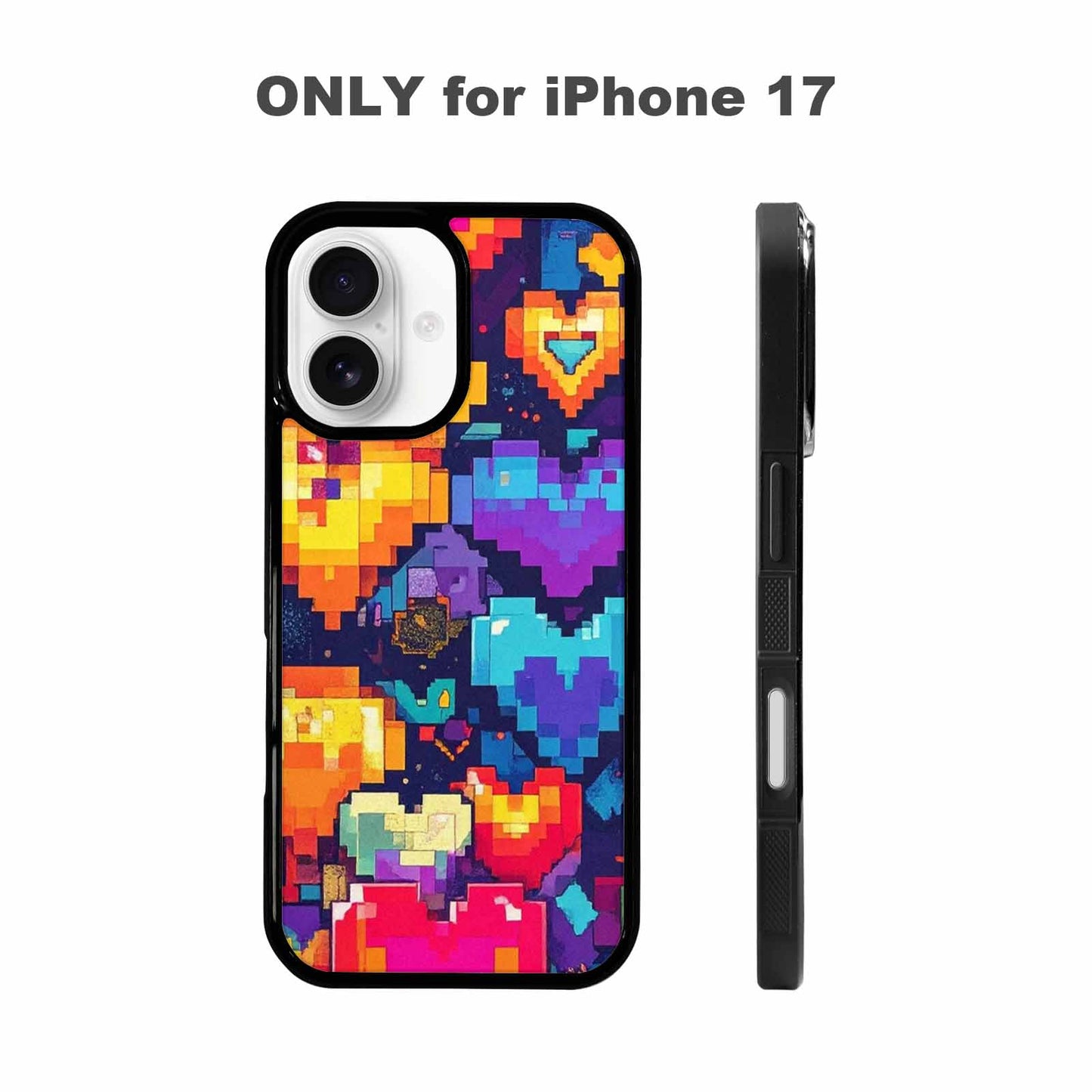 iPhone 17 Case — Pixel Art Bit Burst Original Art, Original Design Phone Case