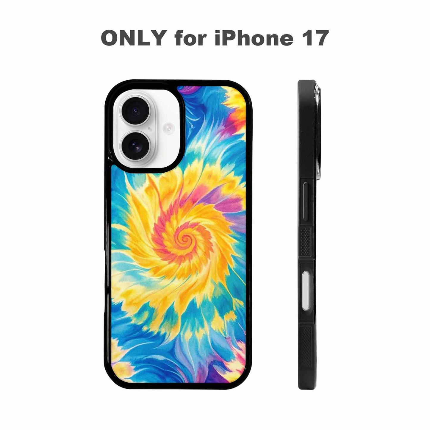 iPhone 17 Case — Small Tie Dye Swirl Tie Dye, Personalized Phone Case