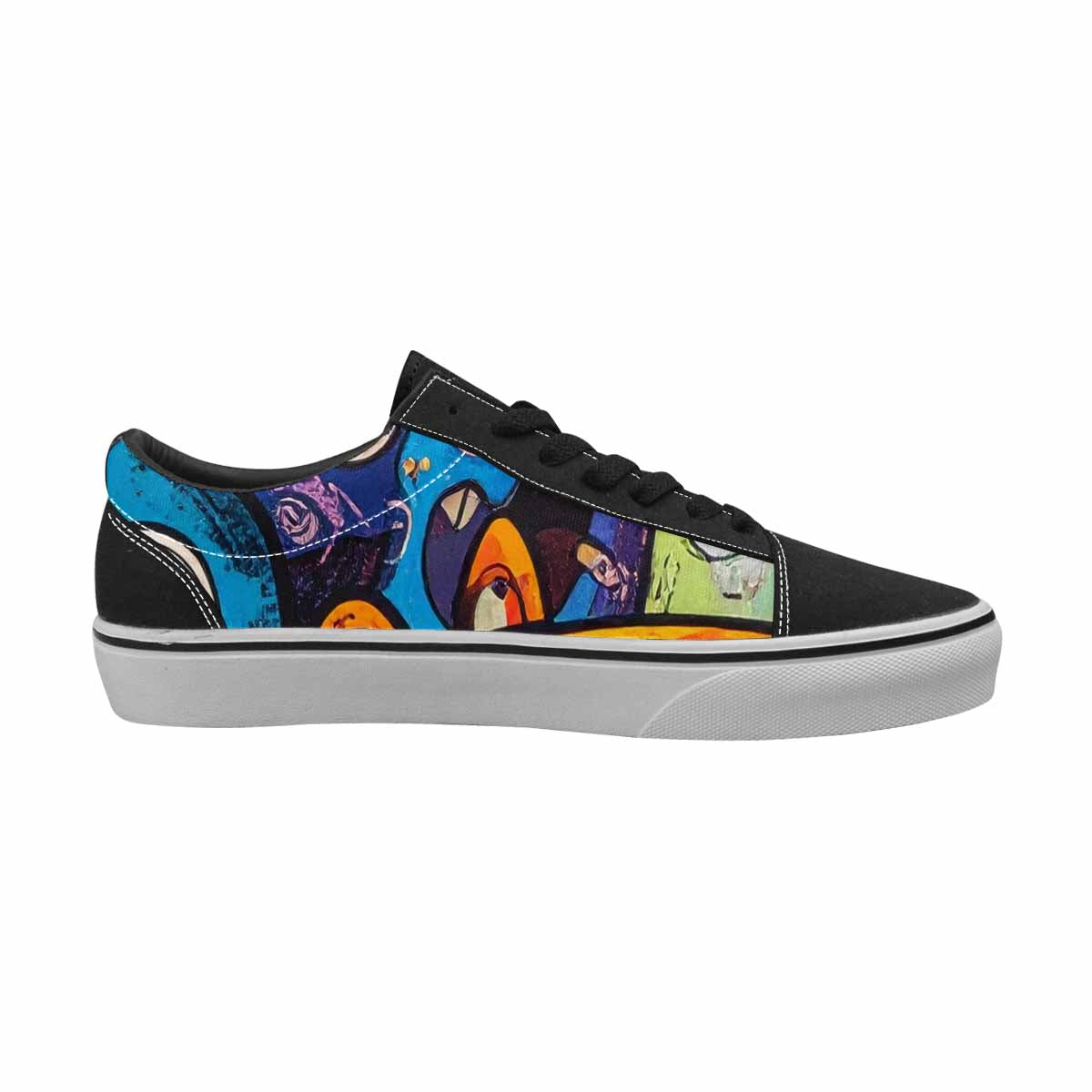 WOMEN'S Goofy Cartoon Monster Canvas Lace-Up Cottagecore Custom Shoes