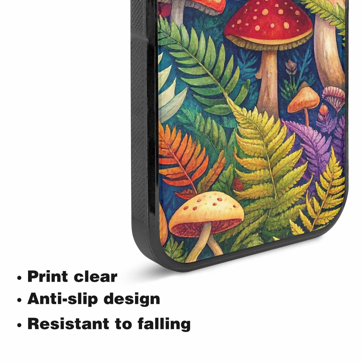 iPhone 15 Plus Case — Mushrooms Botanicalmushrooms P Cix, Custom Made Phone Cover