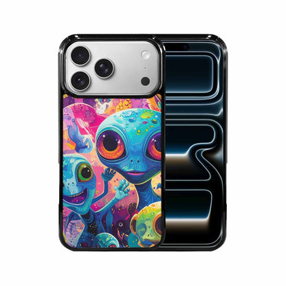 iPhone 17 Pro Max Case — Cartoon Alien Characters Alien Scifi, Custom Art Phone Cover