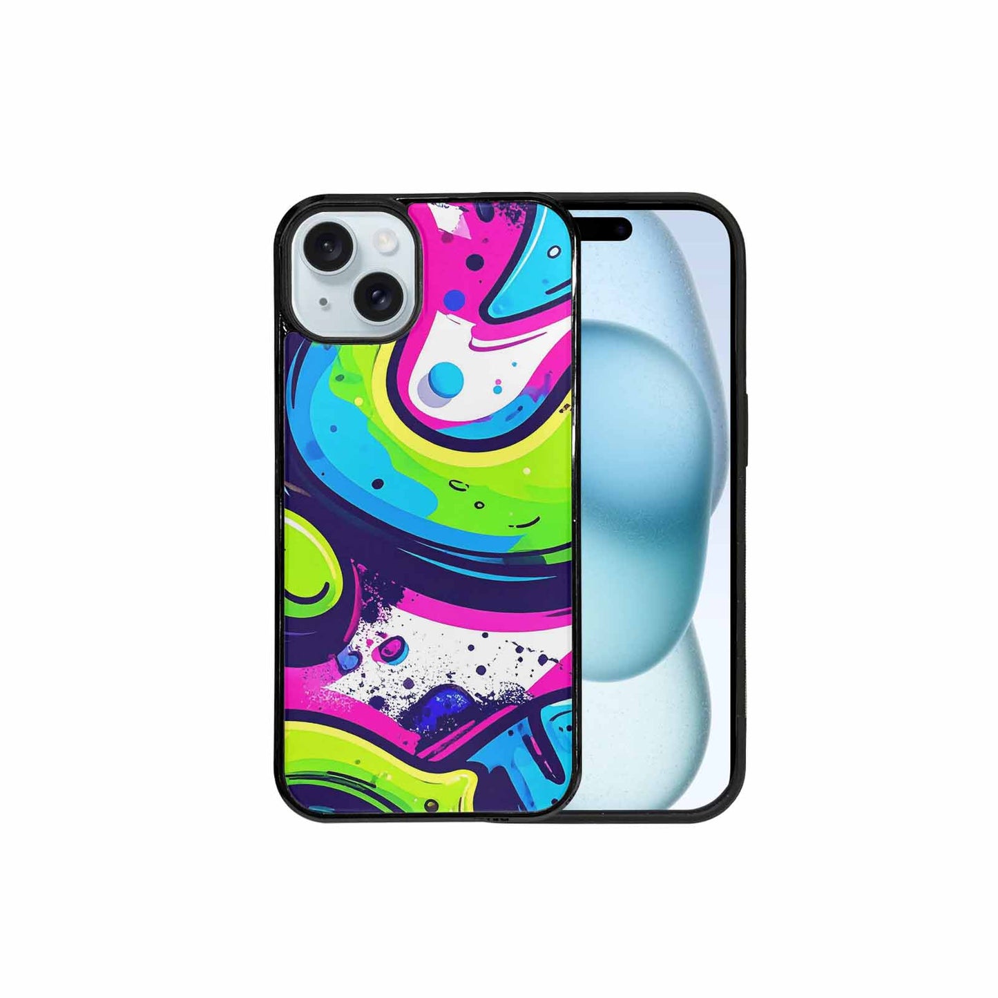 iPhone 15 Plus Case — Acid Wash Cartoon, Custom Print Case Cover