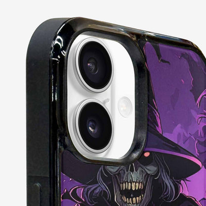 iPhone 16 Plus Case — Scary Horror Halloween Art Print Edge, Personalized Phone Case