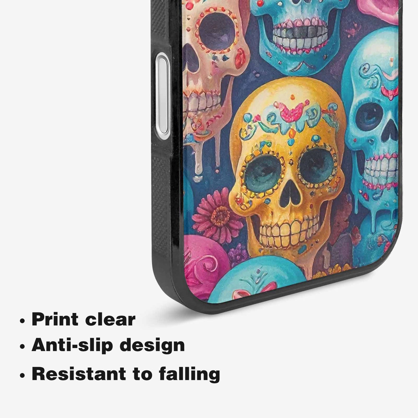 iPhone 16 Plus Case — Sugar Skullsmelting Sugar Skulls, Unique Phone Case Design