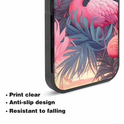 iPhone 15 Plus Case — Flamingo Tropical Flamingo Tropical Pattern Hundreds, Custom Printed Phone Case
