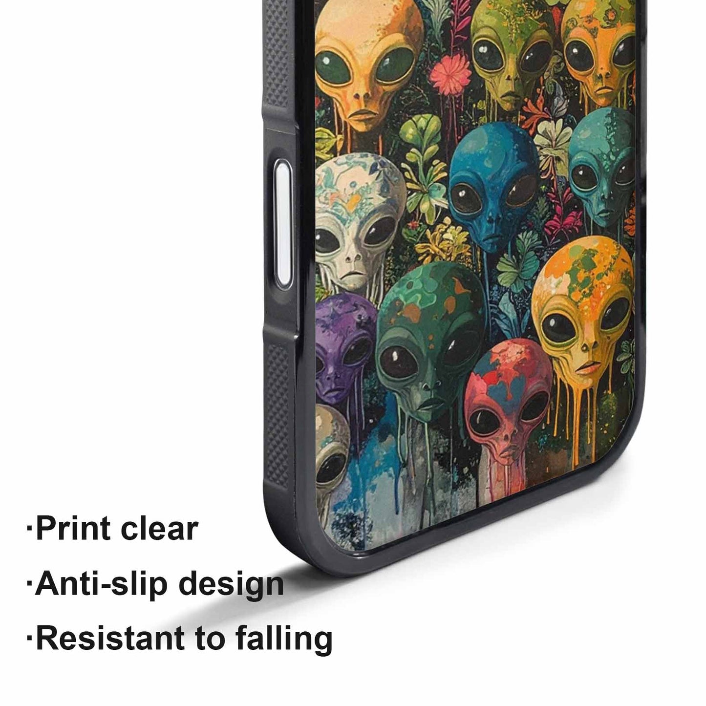 iPhone 17 Pro Case — Aliens Pattern Hundreds Of Sma Alien, Custom Print Case Cover