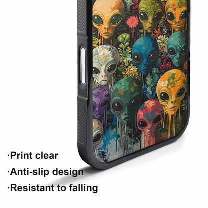 iPhone 17 Pro Case — Aliens Pattern Hundreds Of Sma Alien, Custom Print Case Cover