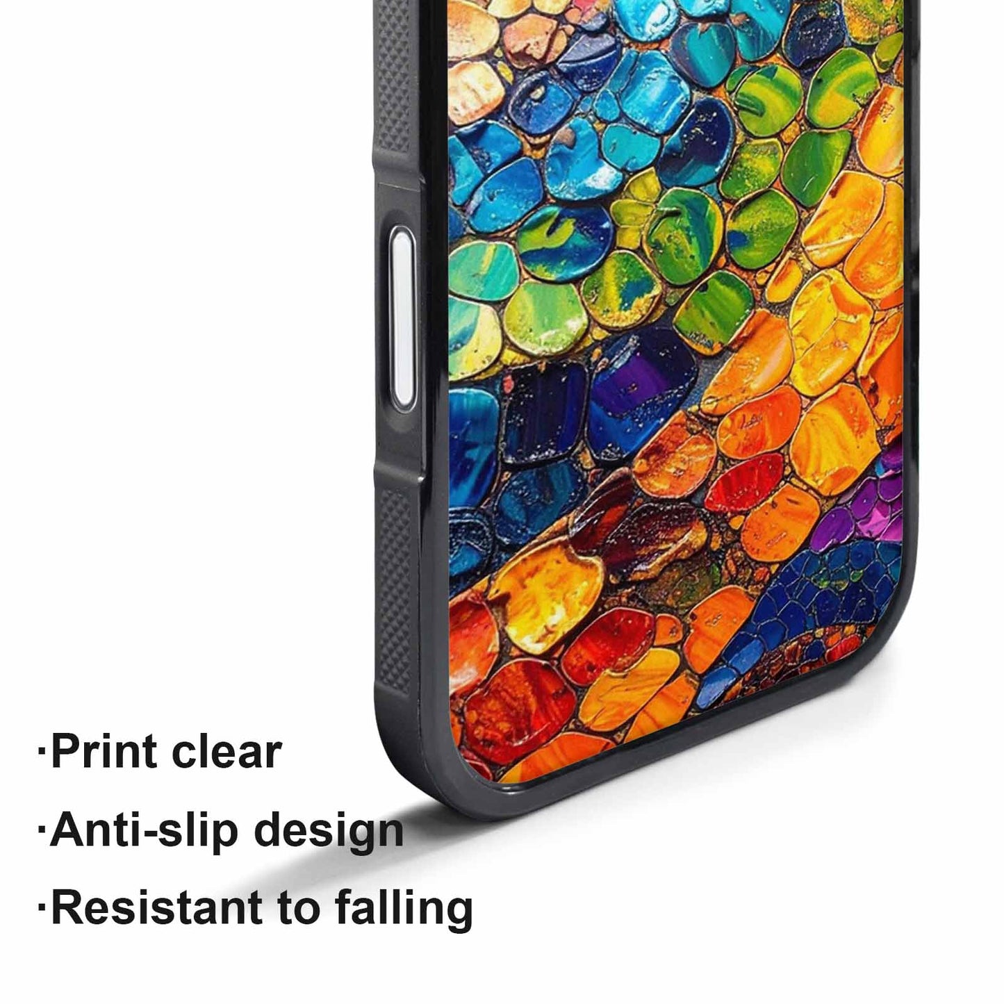 iPhone 17 Pro Case — Reptile Scale Full Color Vibrant Original, Custom Print Case Cover