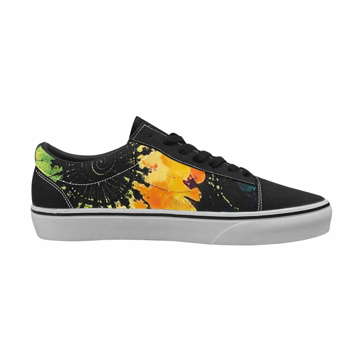 WOMEN'S Tie Lace-Up Canvas Kaleidoscope Custom Sneakers