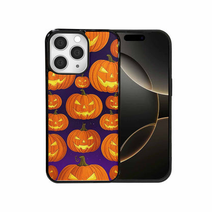 iPhone 15 Pro Max Case — Halloween Jackolantern Purple Sky Custom, Customized Protective Case