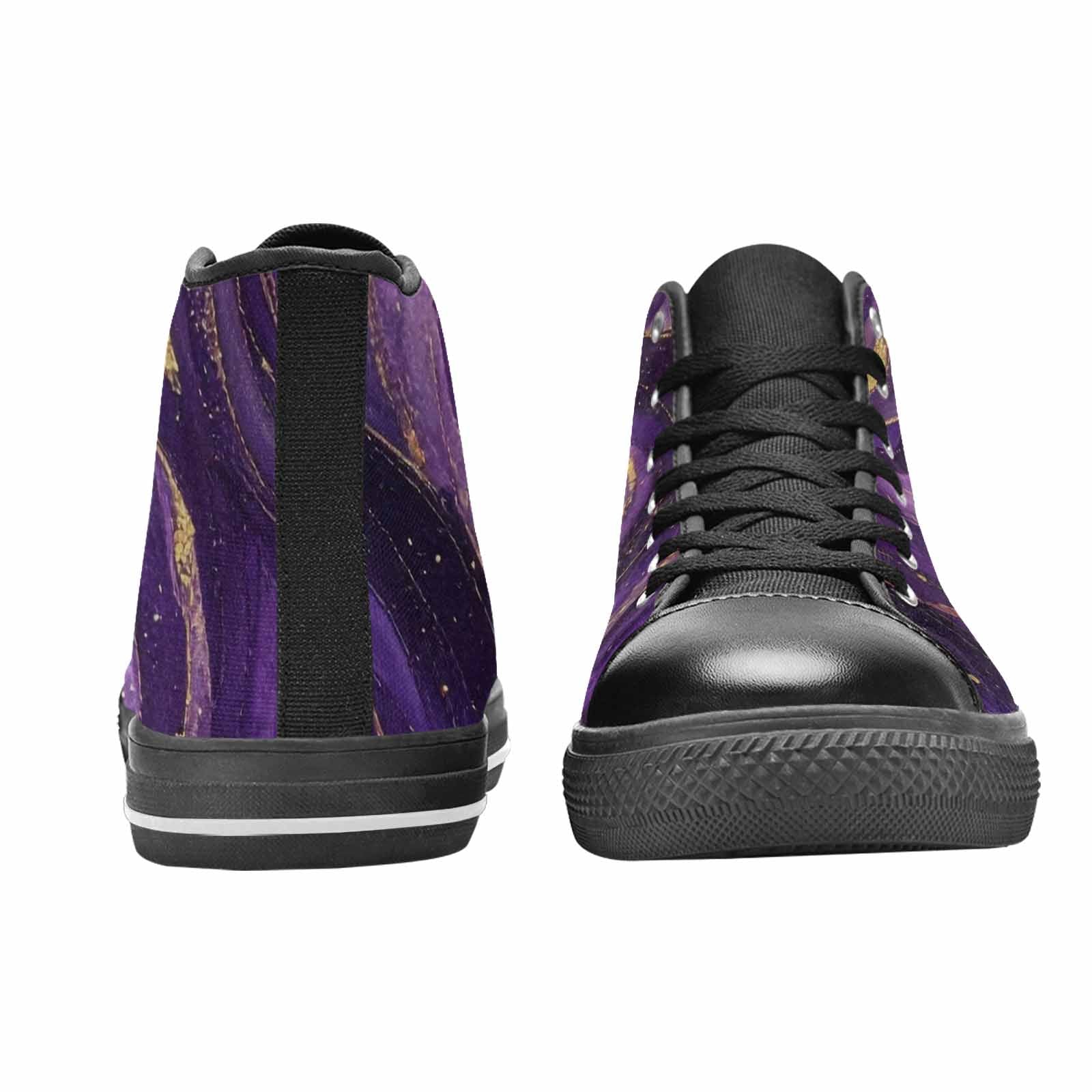 MEN'S Starry Night Nebula Brushstroke High Top Canvas Dreamcore Custom Shoes
