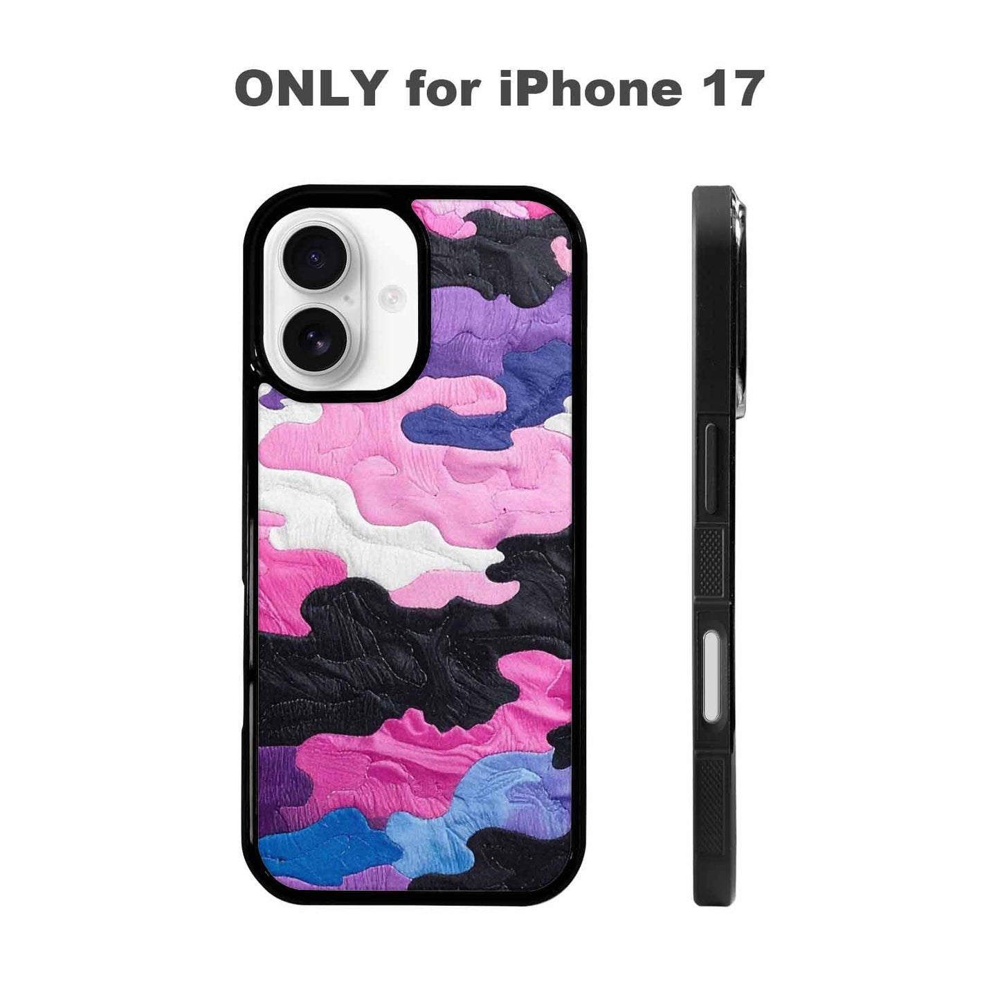 iPhone 17 Case — Vivid Camo Genderfluid Camo, Custom Designed Case Cover