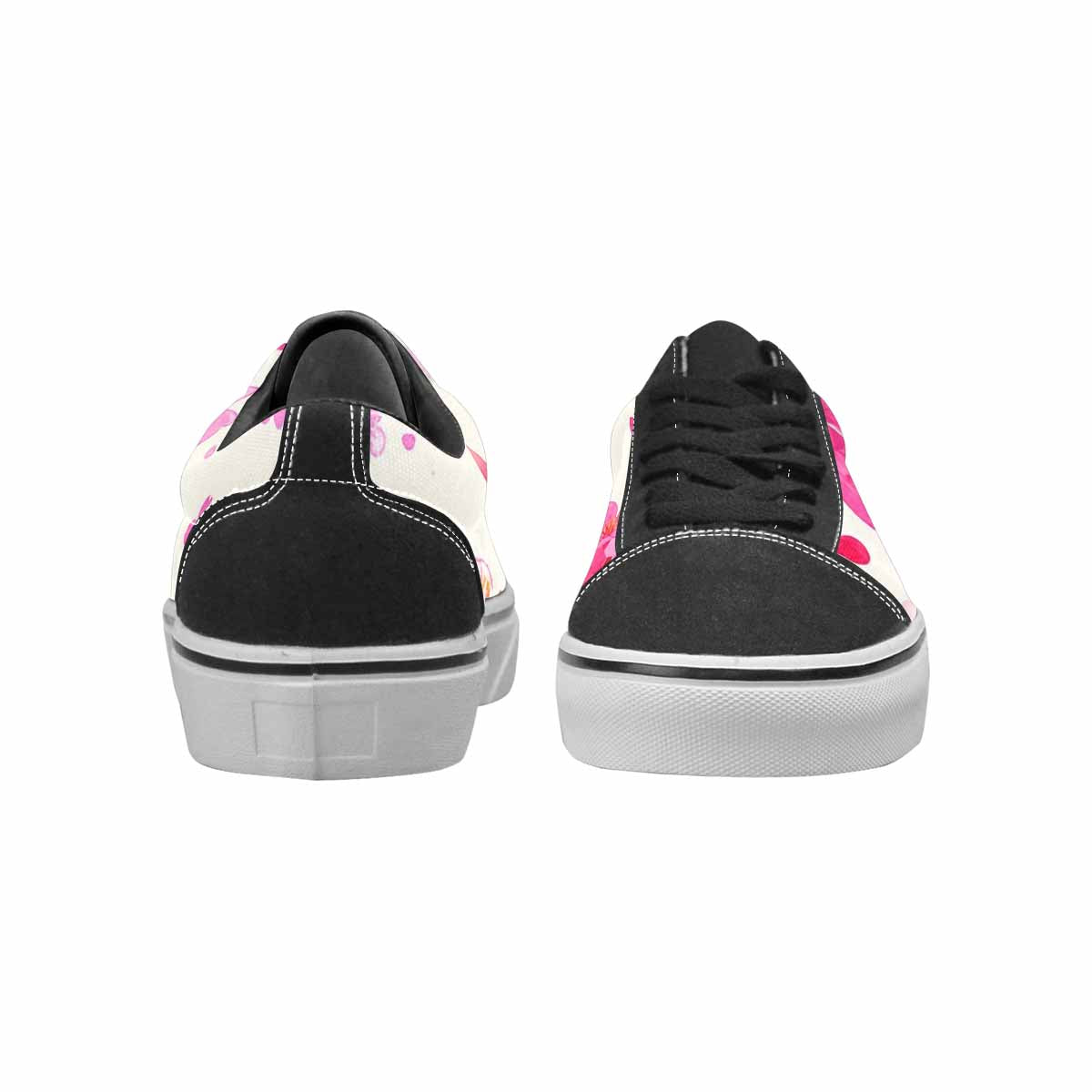 WOMEN'S Cherry Blossom Branch Cherry Lace-Up Canvas Dark Academia Sneakers