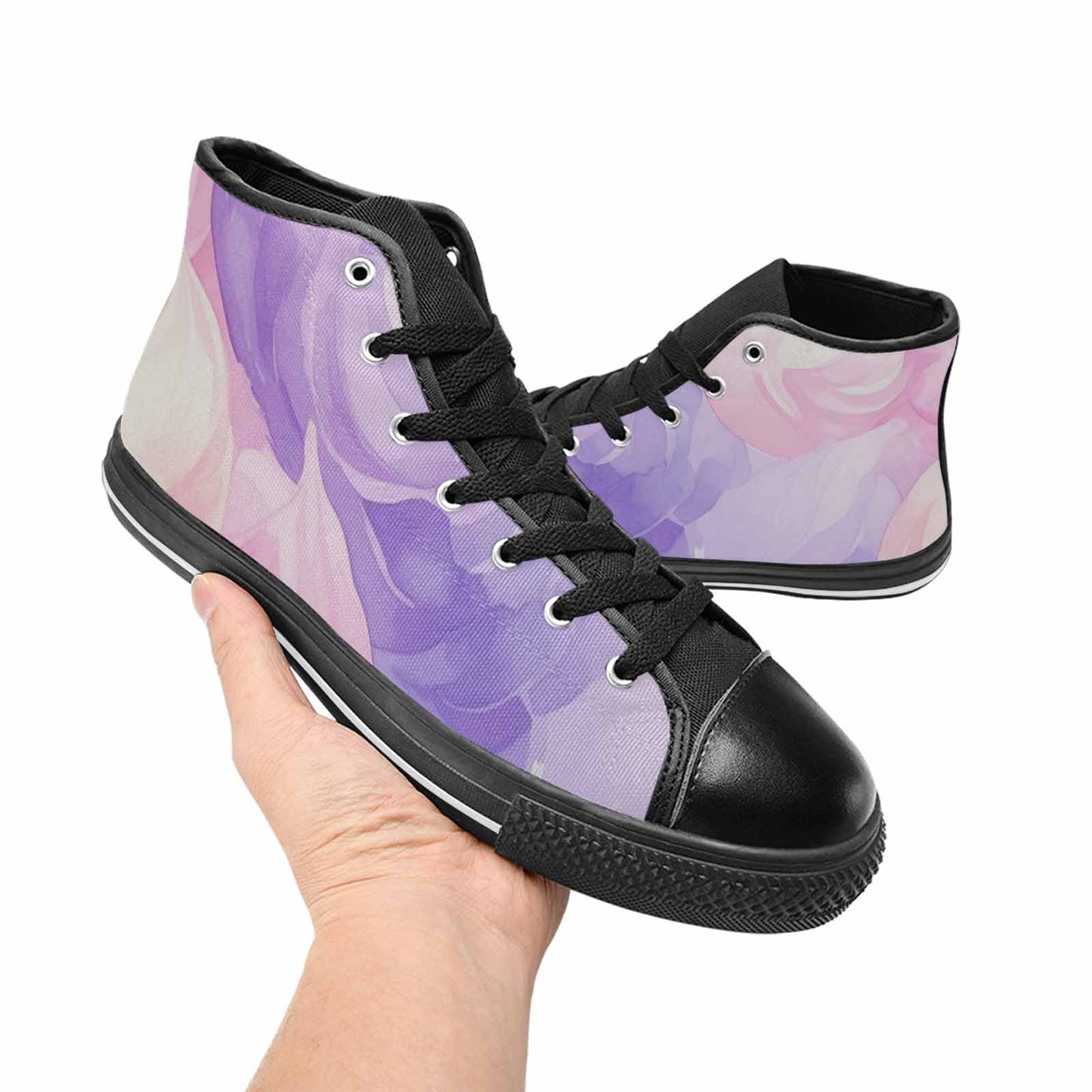 MEN'S Tie Dye - High Top Canvas Vivid Custom Shoes