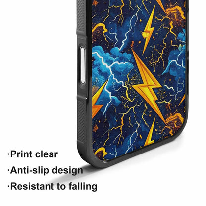 iPhone 17 Case — Small Lightning Bolt Randomly Original Art, Custom Designed Case Cover