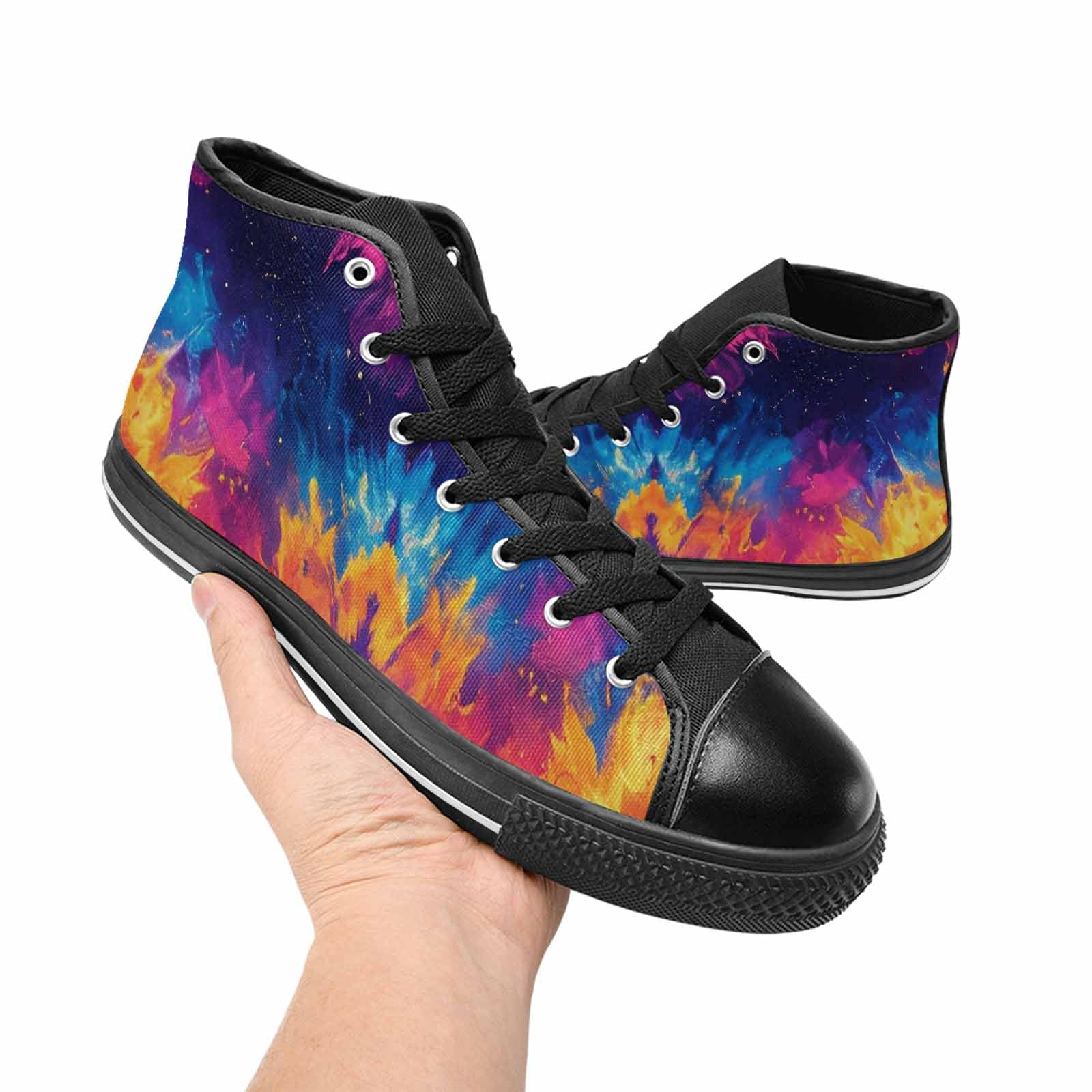 MEN'S Tie Dye Galaxy High Top Canvas Dreamcore Sneakers
