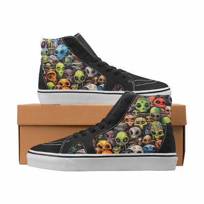 WOMEN'S Camo High Top Canvas Custom Design Wallpaper Art Custom Kicks
