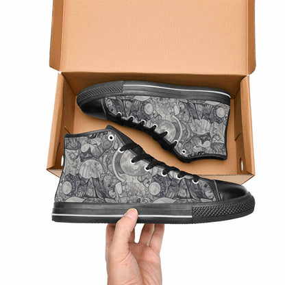 MEN'S Wolves Everywhere Collage High Top Canvas Dreamcore Sneakers