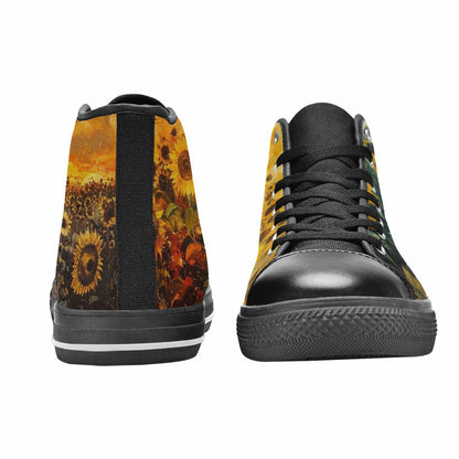 WOMEN'S Blend Melt Them High Top Canvas Neon Fantasy Shoes