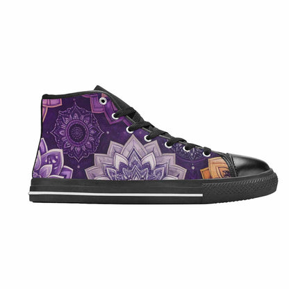 MEN'S Mandala High Top Canvas Vivid Sneakers