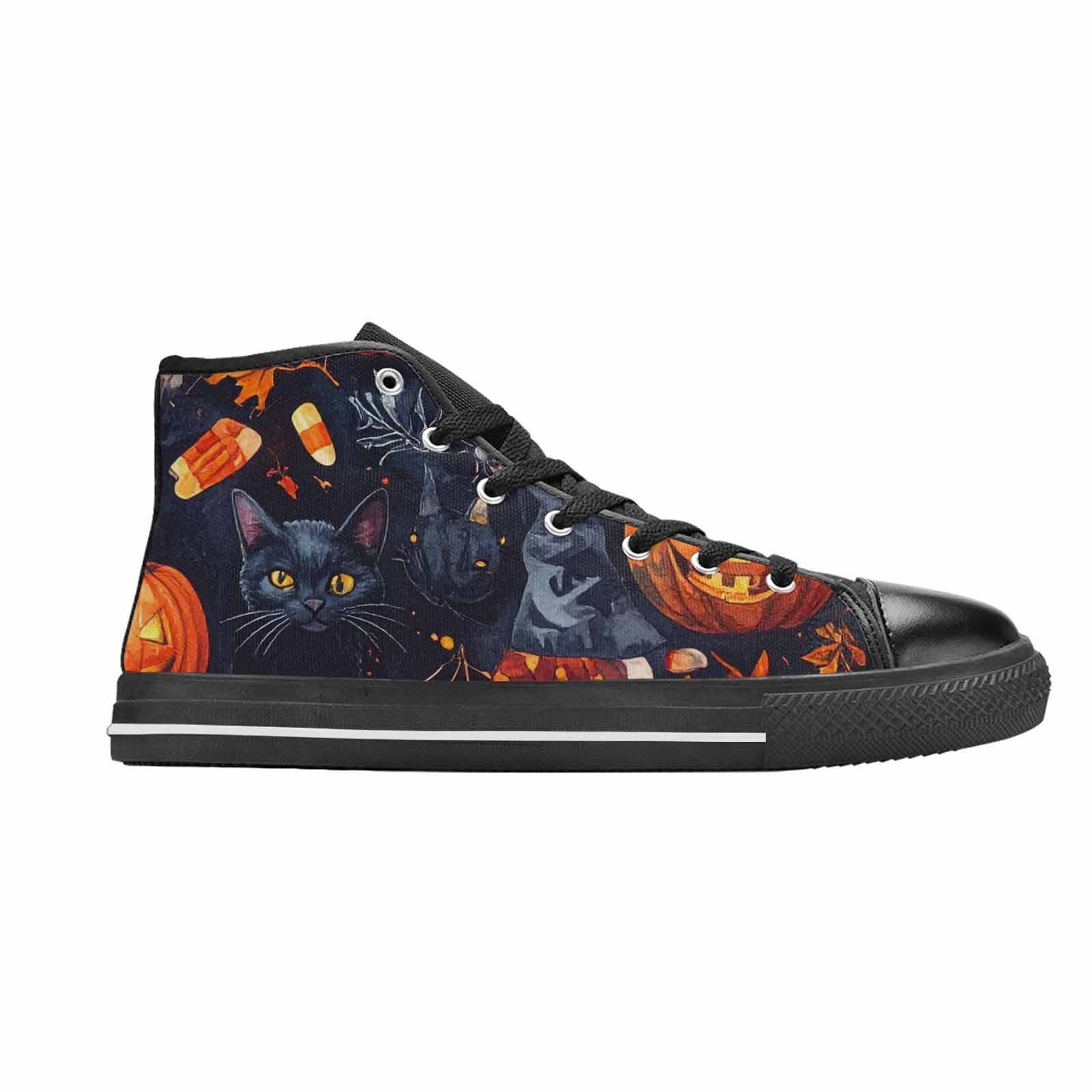MEN'S Halloween High Top Canvas Cottagecore Custom Sneakers