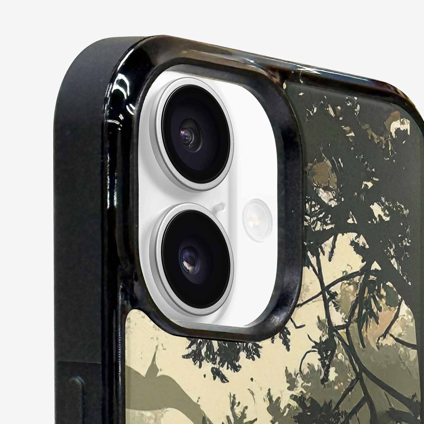 iPhone 16 Case — Hunting Camouflage Pattern With Deer And, Custom Phone Case