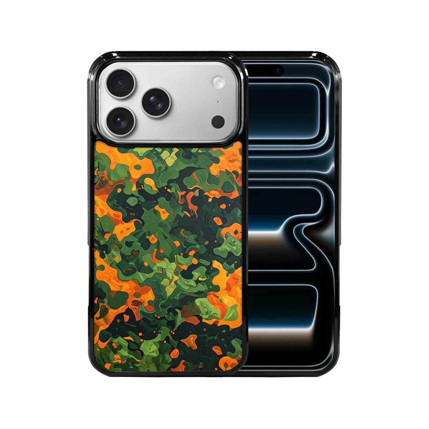iPhone 17 Pro Max Case — Small Military Camouflage Blotch Camo, Custom Designed Case Cover