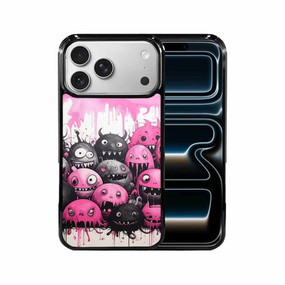 iPhone 17 Pro Max Case — Monsters (general) Black &amp; Cartoon Cute, Custom Art Phone Cover