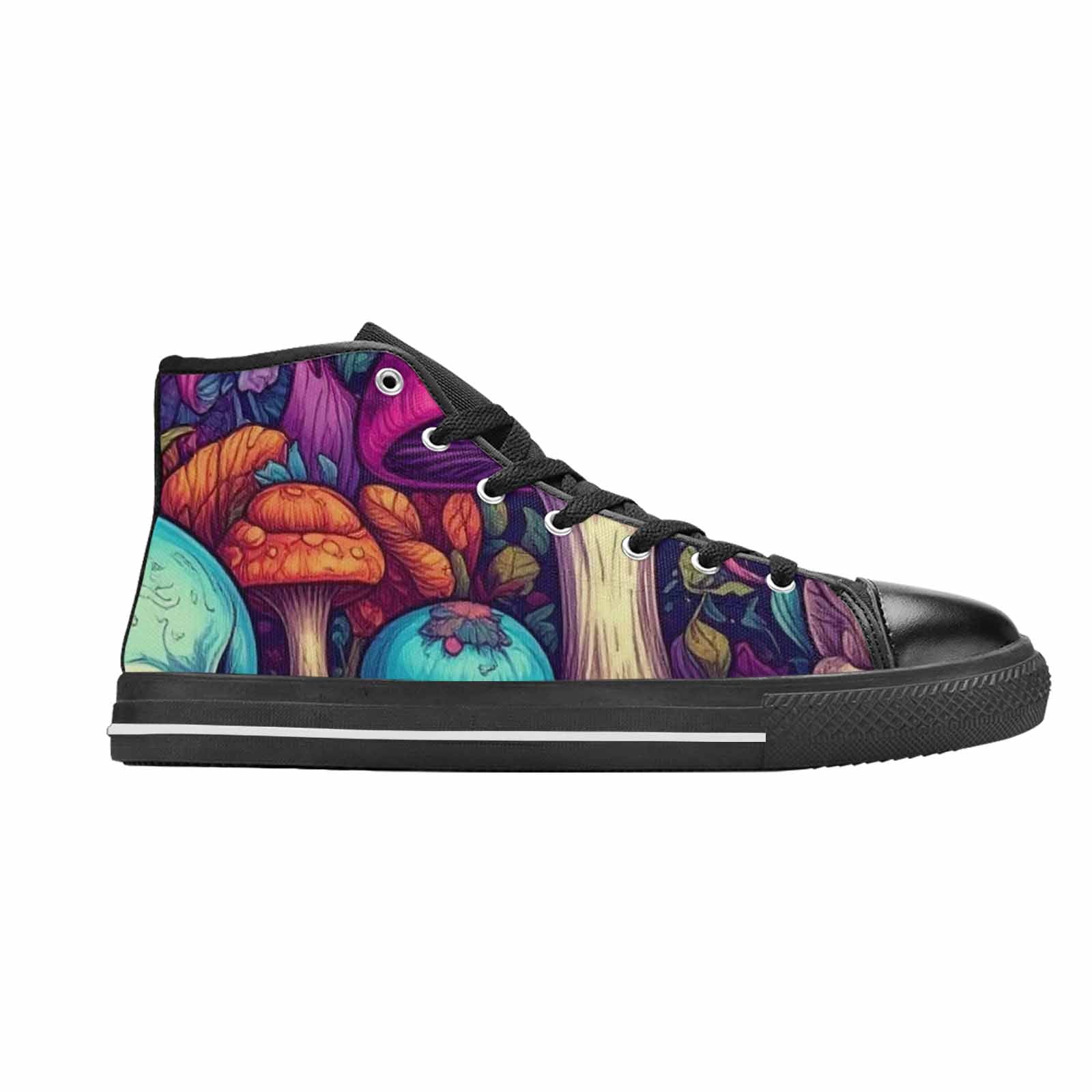 WOMEN'S Mushroom Skull High Top Canvas Dreamcore Shoes