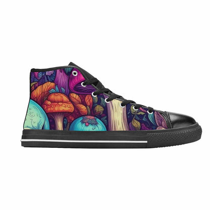 WOMEN'S Mushroom Skull High Top Canvas Dreamcore Shoes