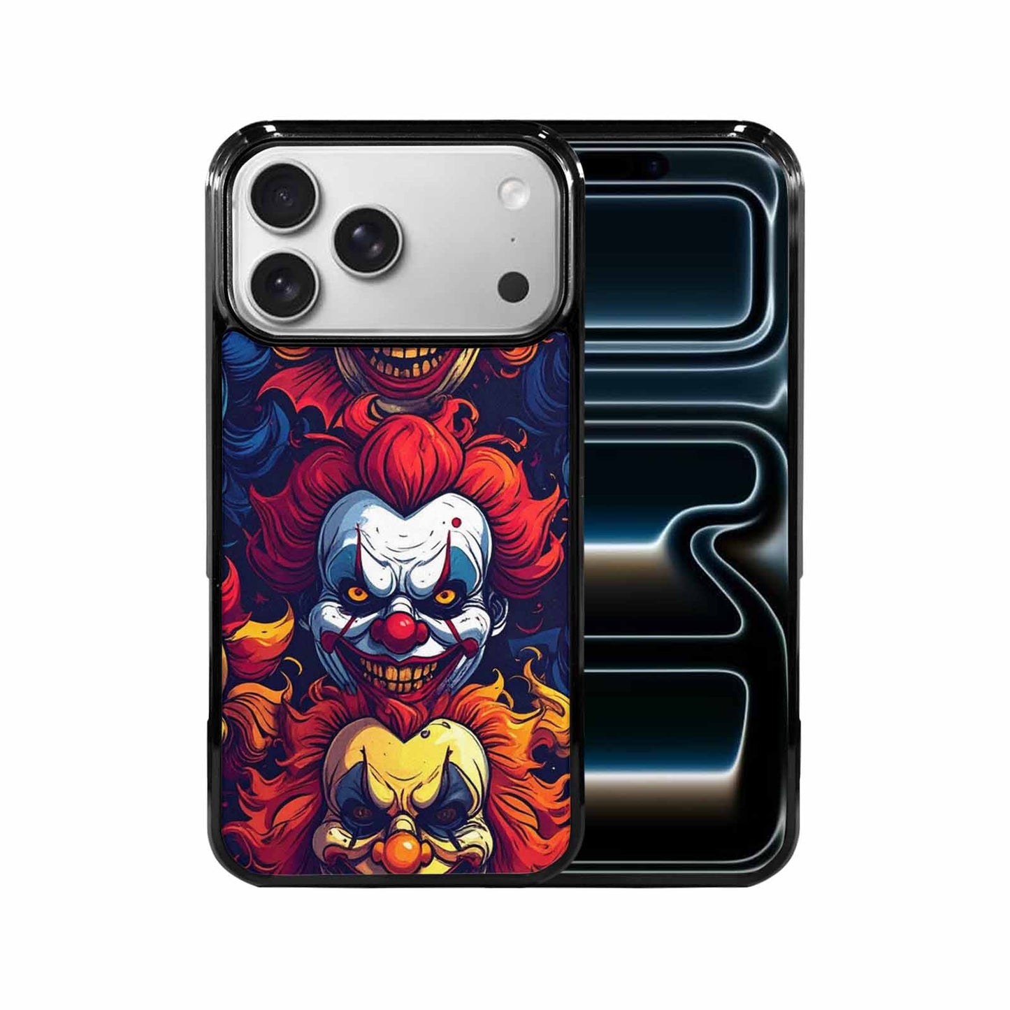 iPhone 17 Pro Max Case — Evil Clowns Heads Faces Cartoon Cute, Personalized Phone Case