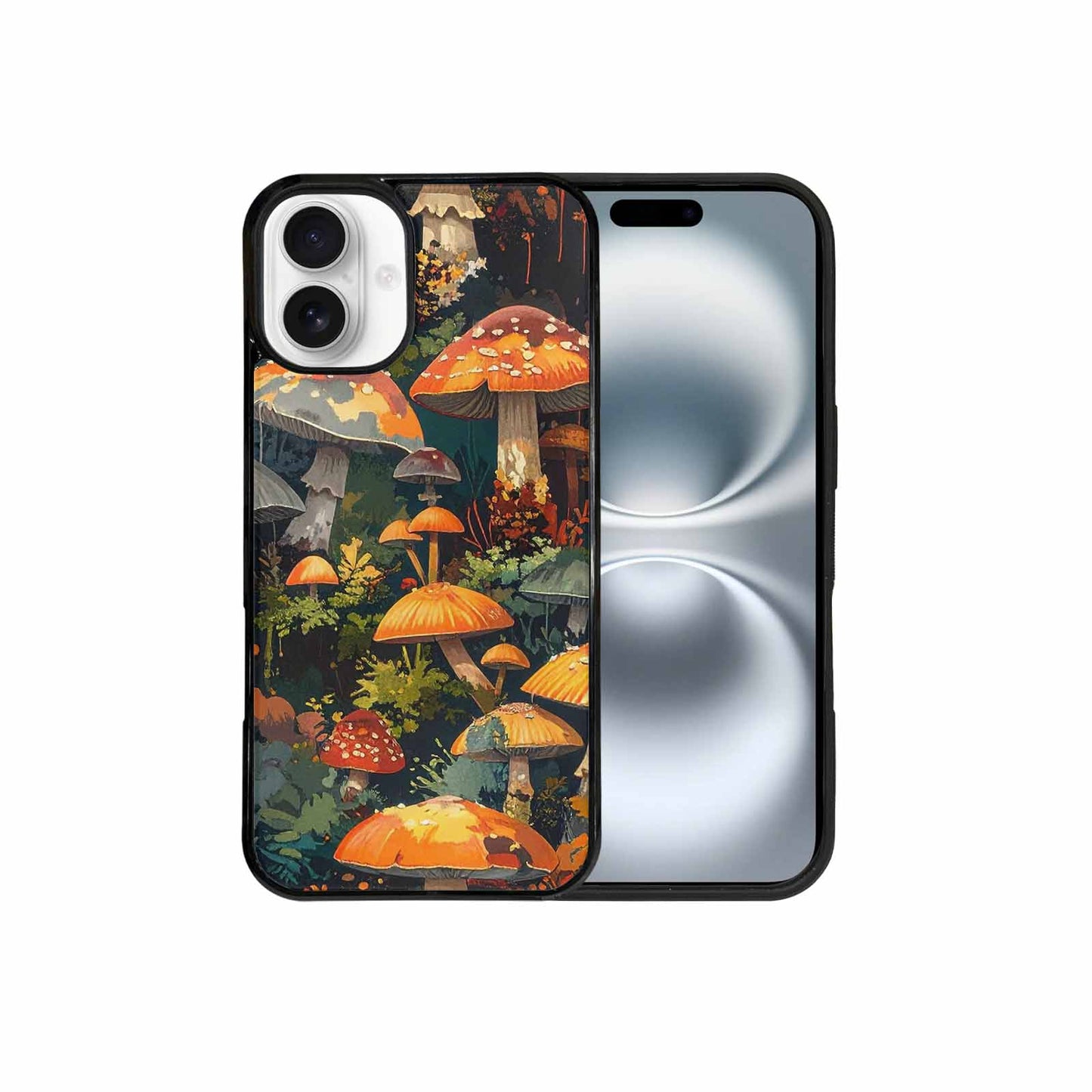 iPhone 16 Plus Case — Mushrooms Camomushrooms Patter, Custom Art Phone Cover