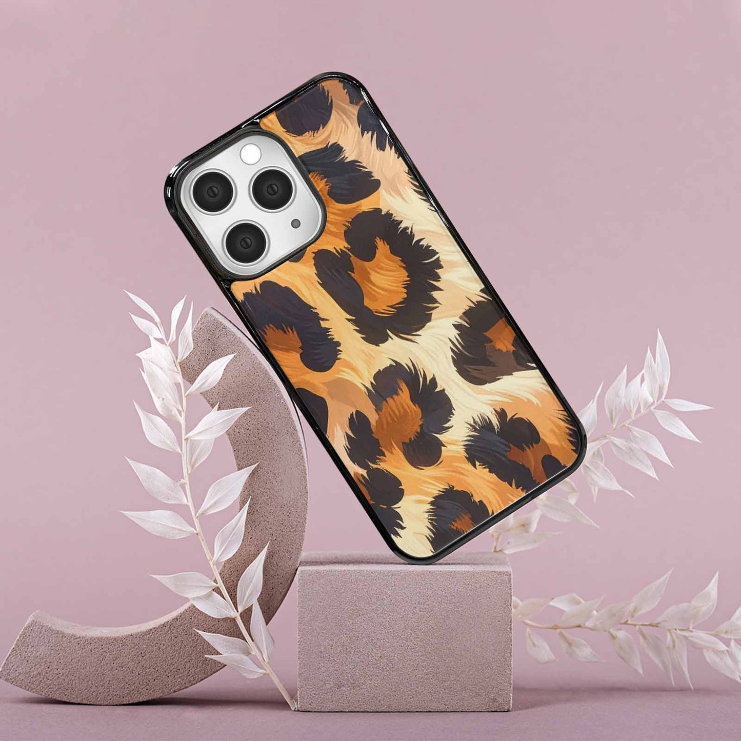 iPhone 15 Pro Max Case — Leopard Soft Airbrush Gradient, Original Design Phone Case