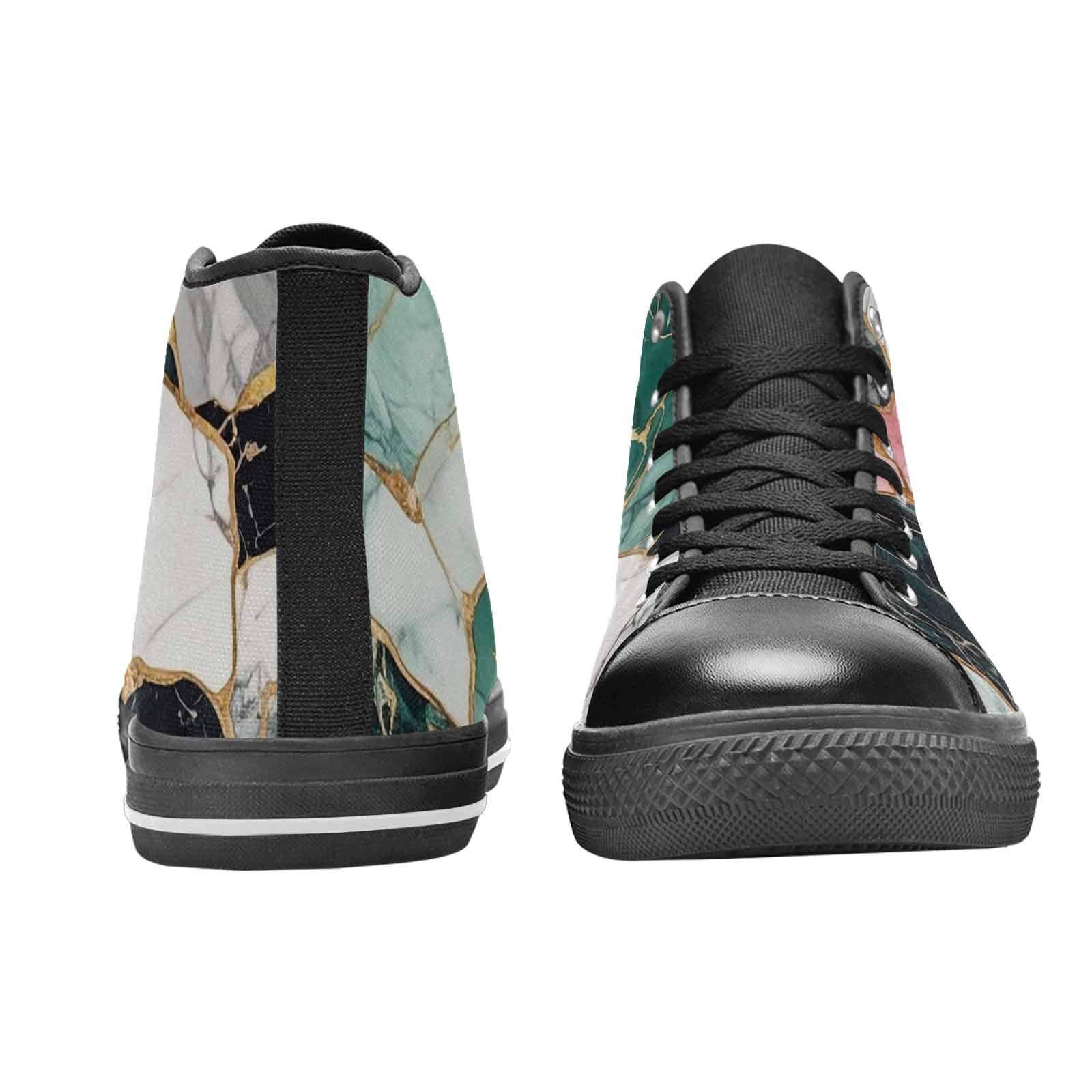 WOMEN'S Marble Stone Texture High Top Canvas Y2K Shoes