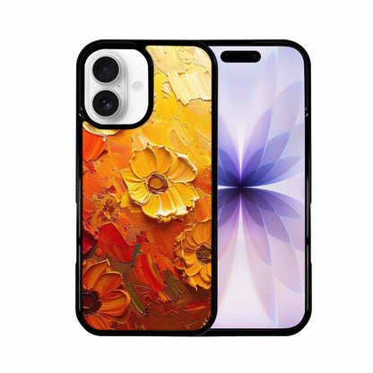 iPhone 17 Case — Impressionist Sunflower Brushstroke Pattern Floral, Customized Protective Case