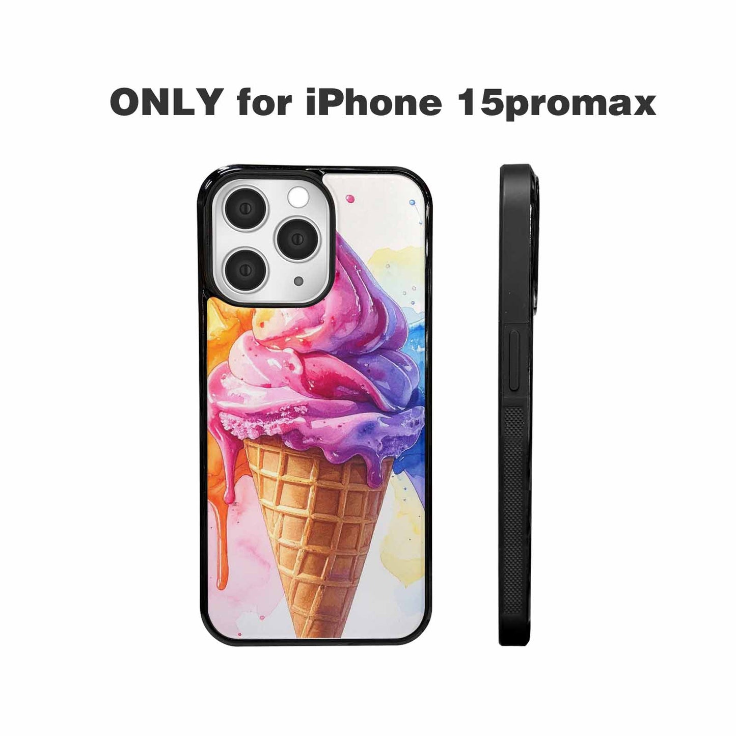 iPhone 15 Pro Max Case — Melting Icecream Collage Custom Personalized Phone, Custom Printed Phone Case