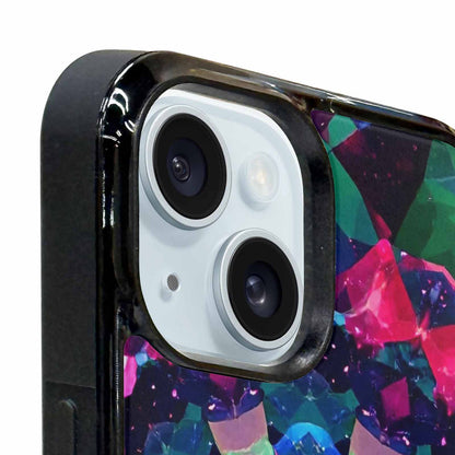 iPhone 15 Case — Crystal Mandala Art Seamless Pattern Vibrant, Custom Made Phone Cover